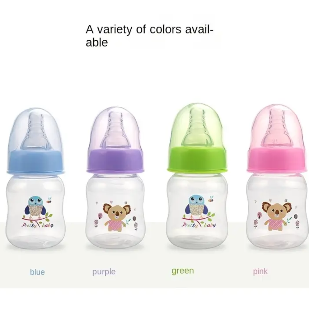 Portable 60ML Baby Bottle with Silicone Nipple